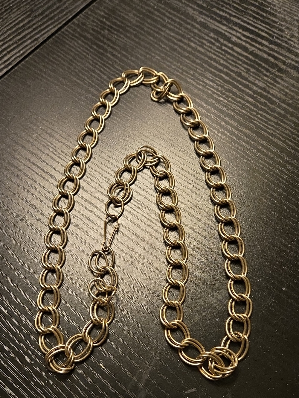 Gold-Tone Double Link Chain Necklace - Women Jewelry